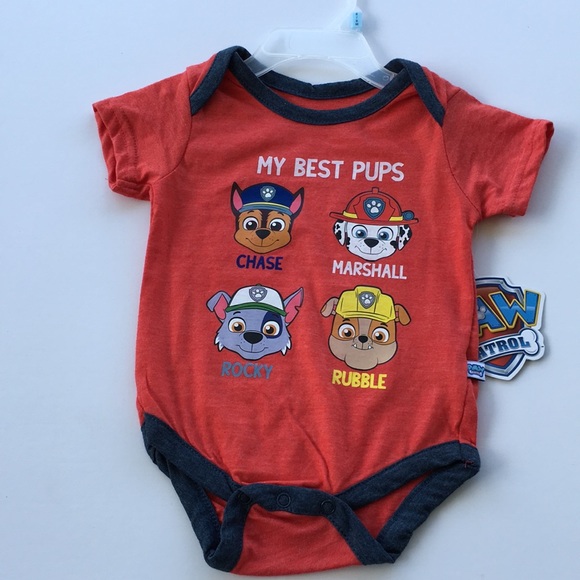Paw Patrol Shorts /& Bodysuit Baby Boy NWT Marshall 0-3 3-6 6-9 Months